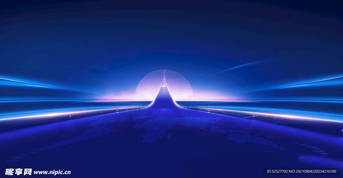 藍色科技發(fā)布會背景設計圖